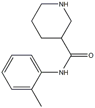 N-(2-methylphenyl)piperidine-3-carboxamide 结构式