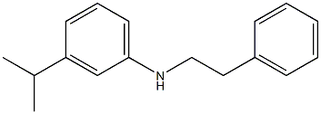 N-(2-phenylethyl)-3-(propan-2-yl)aniline 结构式