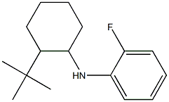 N-(2-tert-butylcyclohexyl)-2-fluoroaniline 结构式