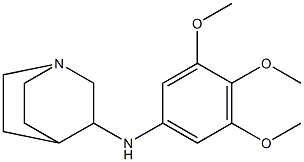 N-(3,4,5-trimethoxyphenyl)-1-azabicyclo[2.2.2]octan-3-amine 结构式