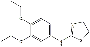 N-(3,4-diethoxyphenyl)-4,5-dihydro-1,3-thiazol-2-amine 结构式
