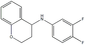 N-(3,4-difluorophenyl)-3,4-dihydro-2H-1-benzopyran-4-amine 结构式