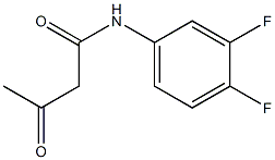 N-(3,4-difluorophenyl)-3-oxobutanamide 结构式