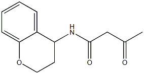 N-(3,4-dihydro-2H-1-benzopyran-4-yl)-3-oxobutanamide 结构式