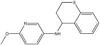 N-(3,4-dihydro-2H-1-benzothiopyran-4-yl)-6-methoxypyridin-3-amine 结构式