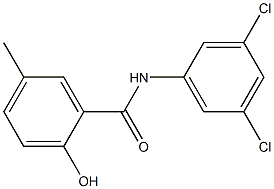 N-(3,5-dichlorophenyl)-2-hydroxy-5-methylbenzamide 结构式