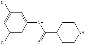 N-(3,5-dichlorophenyl)piperidine-4-carboxamide 结构式