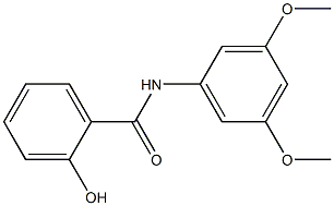 N-(3,5-dimethoxyphenyl)-2-hydroxybenzamide 结构式