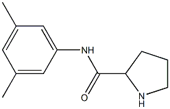 N-(3,5-dimethylphenyl)pyrrolidine-2-carboxamide 结构式