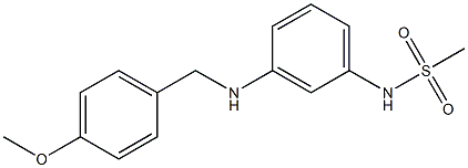 N-(3-{[(4-methoxyphenyl)methyl]amino}phenyl)methanesulfonamide 结构式