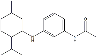 N-(3-{[5-methyl-2-(propan-2-yl)cyclohexyl]amino}phenyl)acetamide 结构式