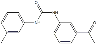 N-(3-acetylphenyl)-N'-(3-methylphenyl)urea 结构式