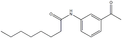 N-(3-acetylphenyl)octanamide 结构式