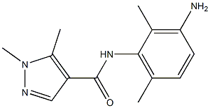 N-(3-amino-2,6-dimethylphenyl)-1,5-dimethyl-1H-pyrazole-4-carboxamide 结构式