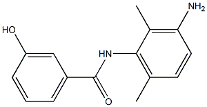 N-(3-amino-2,6-dimethylphenyl)-3-hydroxybenzamide 结构式