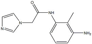 N-(3-amino-2-methylphenyl)-2-(1H-imidazol-1-yl)acetamide 结构式