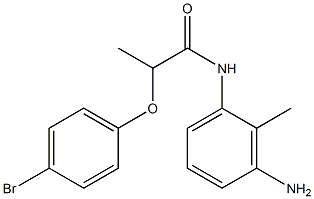 N-(3-amino-2-methylphenyl)-2-(4-bromophenoxy)propanamide 结构式