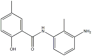 N-(3-amino-2-methylphenyl)-2-hydroxy-5-methylbenzamide 结构式