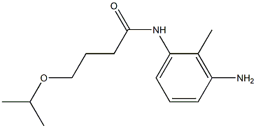 N-(3-amino-2-methylphenyl)-4-(propan-2-yloxy)butanamide 结构式