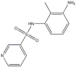 N-(3-amino-2-methylphenyl)pyridine-3-sulfonamide 结构式