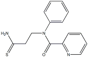 N-(3-amino-3-thioxopropyl)-N-phenylpyridine-2-carboxamide 结构式