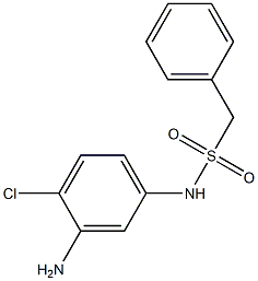 N-(3-amino-4-chlorophenyl)-1-phenylmethanesulfonamide 结构式