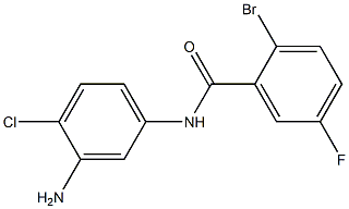 N-(3-amino-4-chlorophenyl)-2-bromo-5-fluorobenzamide 结构式