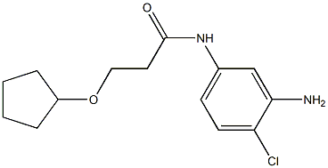 N-(3-amino-4-chlorophenyl)-3-(cyclopentyloxy)propanamide 结构式