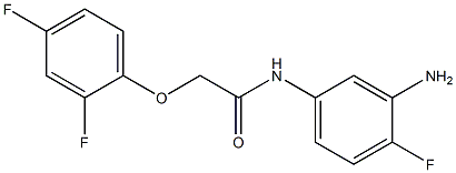 N-(3-amino-4-fluorophenyl)-2-(2,4-difluorophenoxy)acetamide 结构式