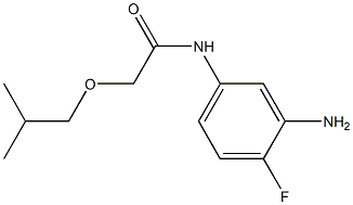 N-(3-amino-4-fluorophenyl)-2-(2-methylpropoxy)acetamide 结构式