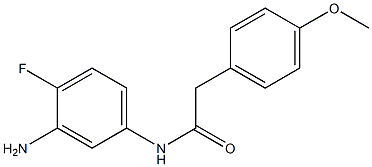 N-(3-amino-4-fluorophenyl)-2-(4-methoxyphenyl)acetamide 结构式