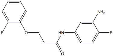 N-(3-amino-4-fluorophenyl)-3-(2-fluorophenoxy)propanamide 结构式