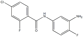 N-(3-amino-4-fluorophenyl)-4-chloro-2-fluorobenzamide 结构式