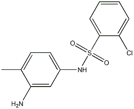 N-(3-amino-4-methylphenyl)-2-chlorobenzene-1-sulfonamide 结构式