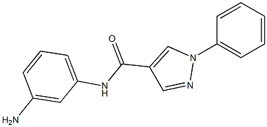 N-(3-aminophenyl)-1-phenyl-1H-pyrazole-4-carboxamide 结构式