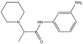 N-(3-aminophenyl)-2-piperidin-1-ylpropanamide 结构式