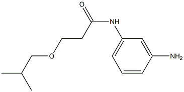 N-(3-aminophenyl)-3-(2-methylpropoxy)propanamide 结构式