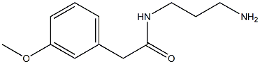 N-(3-aminopropyl)-2-(3-methoxyphenyl)acetamide 结构式