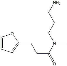 N-(3-aminopropyl)-3-(furan-2-yl)-N-methylpropanamide 结构式