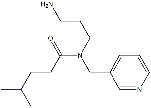 N-(3-aminopropyl)-4-methyl-N-(pyridin-3-ylmethyl)pentanamide 结构式