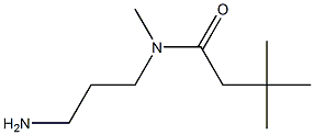 N-(3-aminopropyl)-N,3,3-trimethylbutanamide 结构式