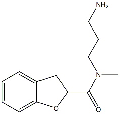 N-(3-aminopropyl)-N-methyl-2,3-dihydro-1-benzofuran-2-carboxamide 结构式