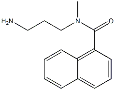 N-(3-aminopropyl)-N-methylnaphthalene-1-carboxamide 结构式