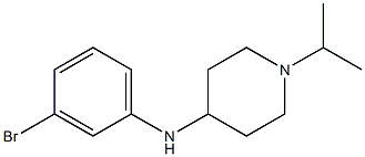 N-(3-bromophenyl)-1-(propan-2-yl)piperidin-4-amine 结构式