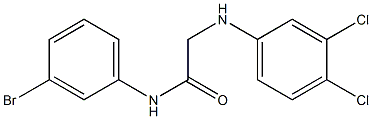 N-(3-bromophenyl)-2-[(3,4-dichlorophenyl)amino]acetamide 结构式