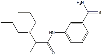 N-(3-carbamothioylphenyl)-2-(dipropylamino)propanamide 结构式