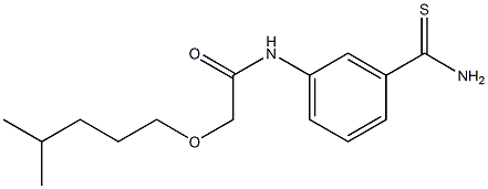 N-(3-carbamothioylphenyl)-2-[(4-methylpentyl)oxy]acetamide 结构式