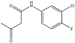 N-(3-chloro-4-fluorophenyl)-3-oxobutanamide 结构式