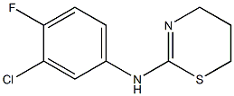 N-(3-chloro-4-fluorophenyl)-5,6-dihydro-4H-1,3-thiazin-2-amine 结构式