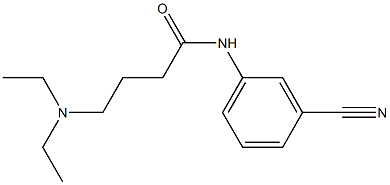 N-(3-cyanophenyl)-4-(diethylamino)butanamide 结构式